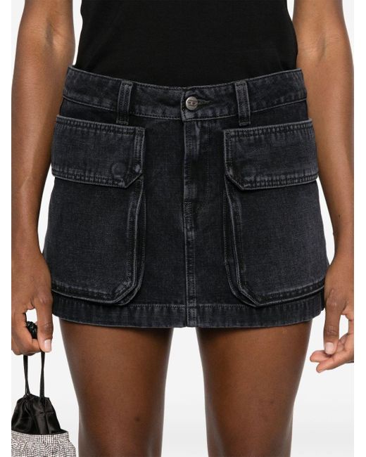 Denim Skirts di DIESEL in Black