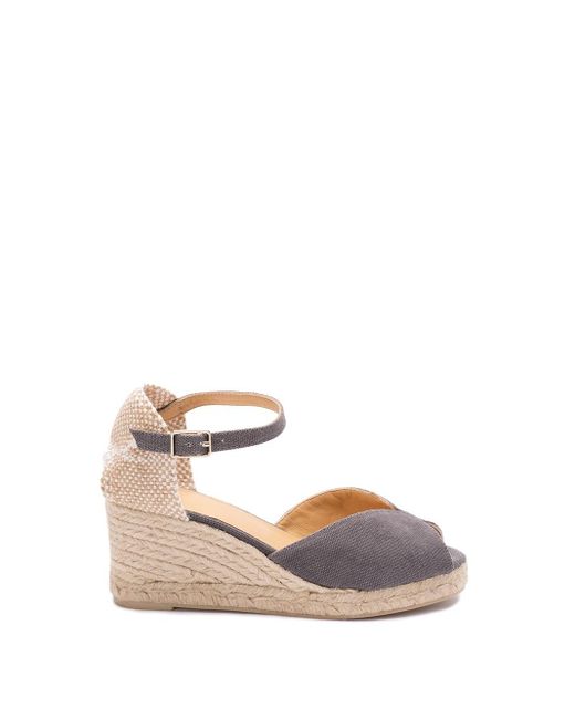 Castaner White 'Bianca/6/002' Wedge Espadrilles