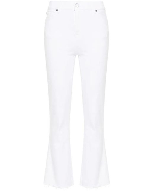 7 For All Mankind White Hw Slim Kick Luxvinsol Denim