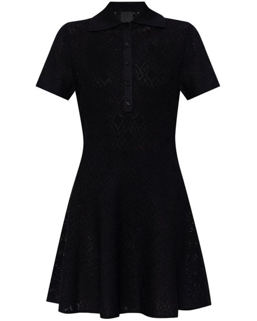 Abito Con Monogramma Jacquard di Givenchy in Black