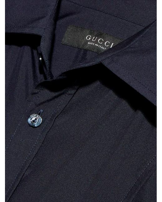 Gucci Blue Popeline Shirt