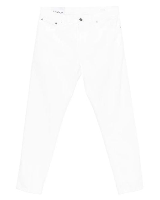 Dondup White 'Brighton' 5-Pocket Pants for men
