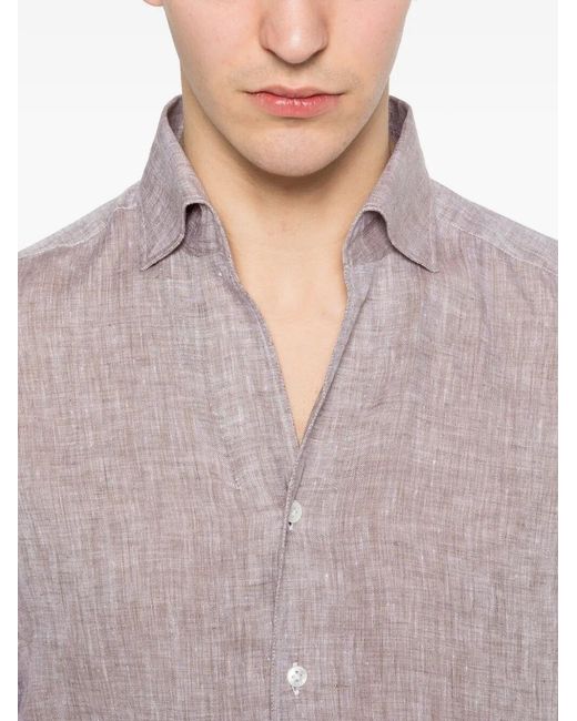 Barba Napoli Gray Shirt for men