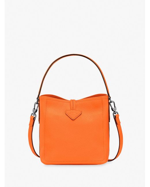 `Roseau Essential` Extra Small Bucket Bag di Longchamp in Orange