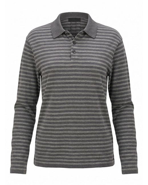 Nili Lotan Gray 'Foley' Polo Neck
