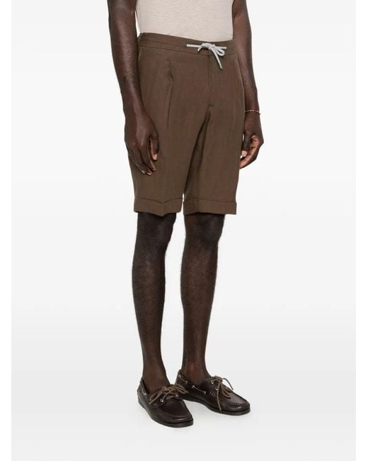 Barba Napoli Brown Chino Bermuda for men