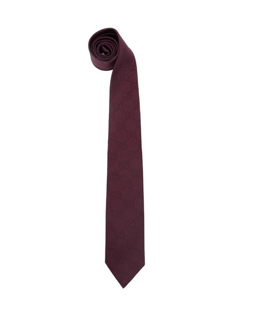Gucci Purple 'Gg Seven' Tie for men