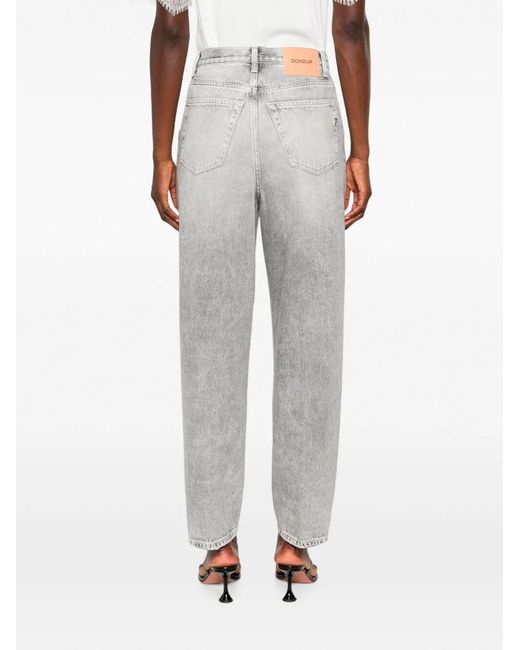 Dondup Gray 'Bessie' Loose 5-Pocket Jeans