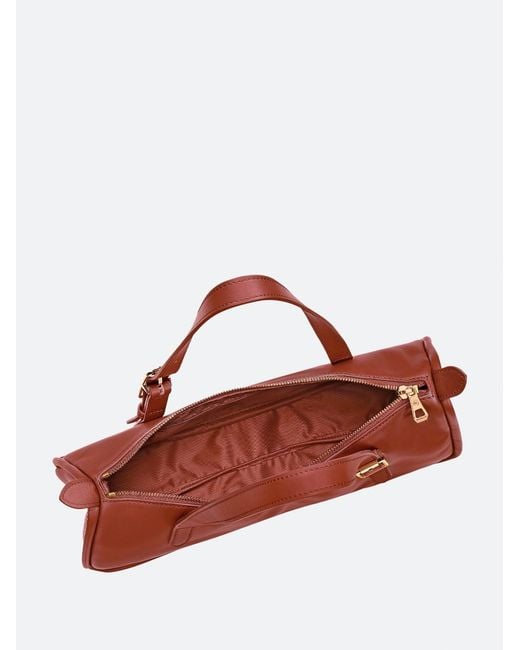 Longchamp Red 'Looong' Large Shoulder Bag