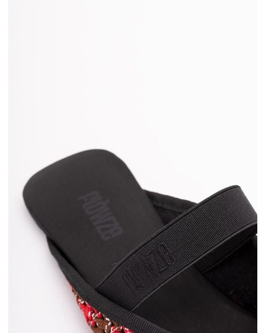 FLOWZE Red Mules