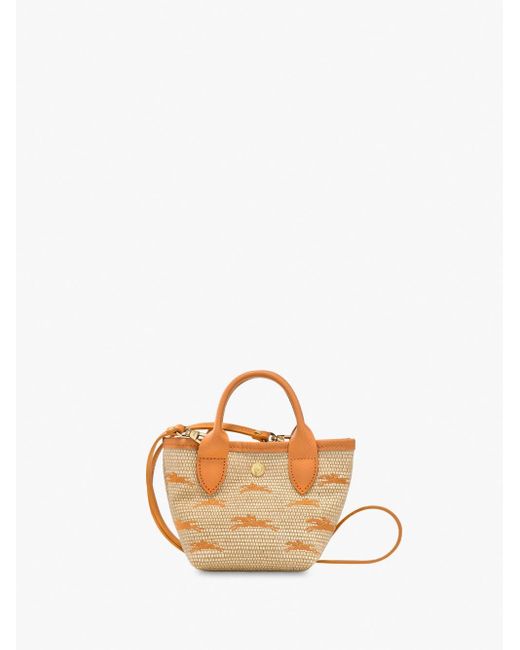 `Le Panier Pliage` Extra Small Handbag di Longchamp in Metallic