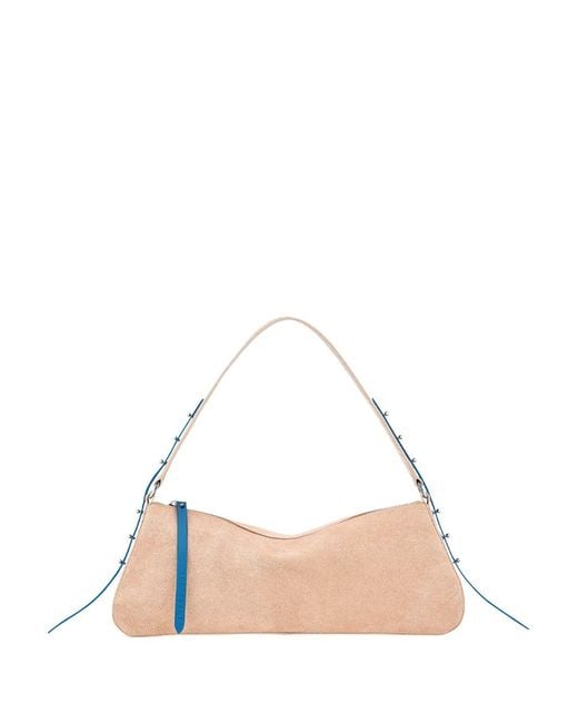 Longchamp Natural 'Re-Play Croco' Small Shoulder Bag