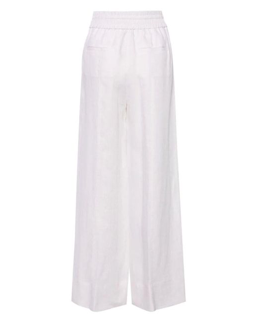 Pantaloni a gamba ampia di Peserico in White