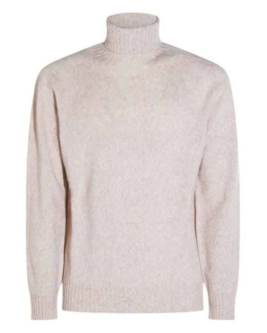 Altea Natural Long Sleeve Turtle-Neck Sweater for men