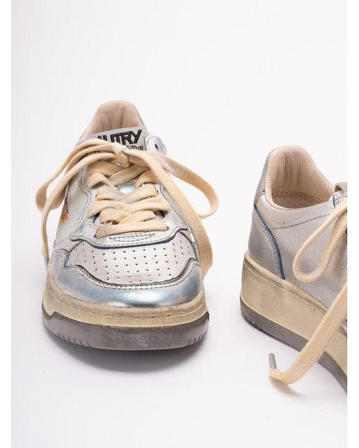 Autry White 'Sup Vint Low' Sneakers