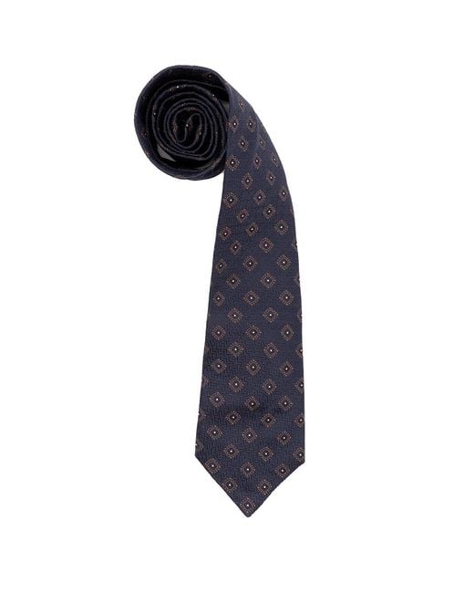 Tie di Brunello Cucinelli in Blue da Uomo