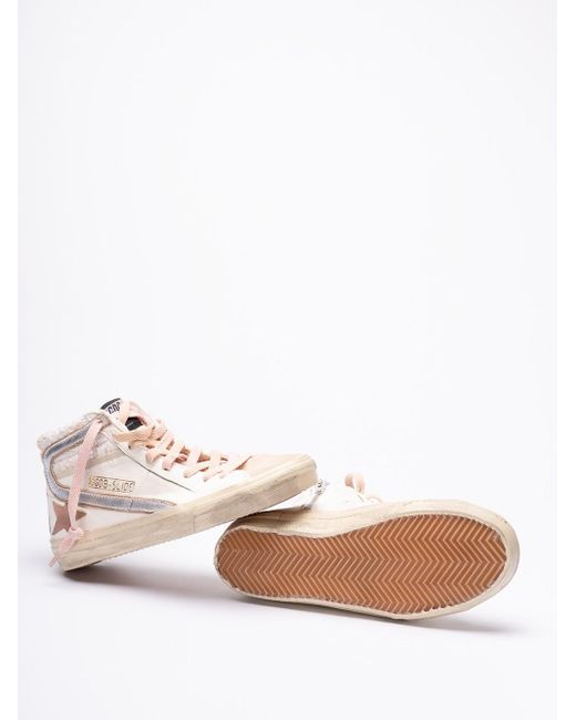 Golden Goose Deluxe Brand Pink `Slide` Sneakers