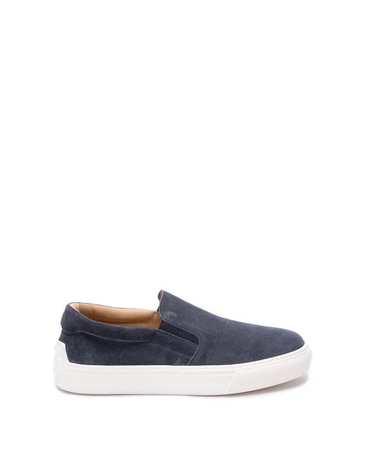 Tod's Blue Slip-On Shoes for men
