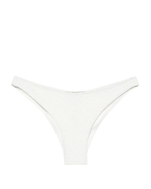 Twin Set White Brazilian Bikini Slip