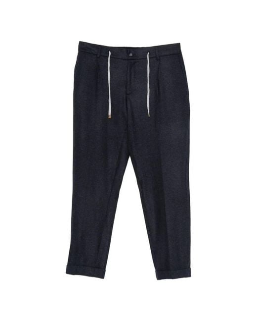 Barba Napoli Blue Pants for men