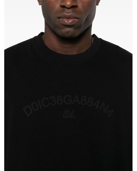 | T-shirt stampa logo | male | NERO | 50 di Dolce & Gabbana in Black da Uomo