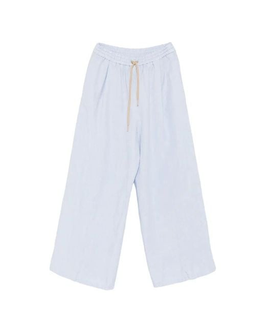 Berwich White Wide Leg Pants