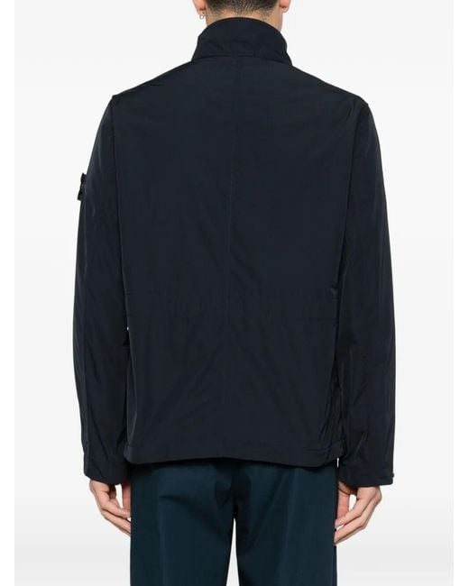 Stone Island Black Micro Twill Short Parka for men