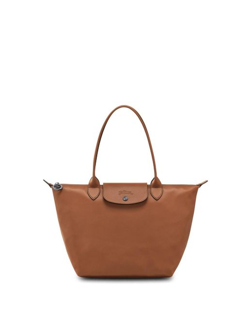 Longchamp Brown `Le Pliage Xtra` Medium Tote Bag