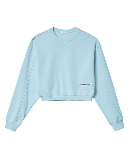 hinnominate Blue Cropped Sweatshirt