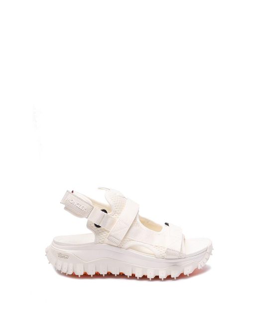 Moncler White `Trailgrip Vela` Sandals