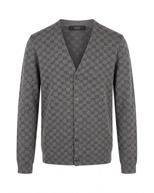 Gucci Gray Cardigan for men
