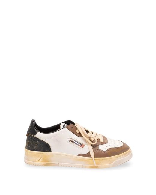 Autry White 'Super Vintage' Sneakers for men