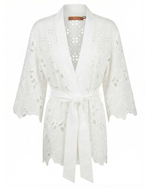 Ermanno Scervino White Kimono