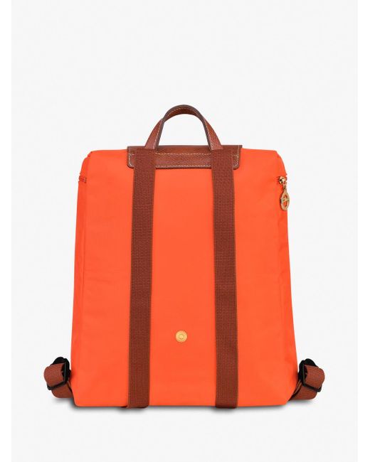 `Le Pliage Original` Medium Backpack di Longchamp in Orange