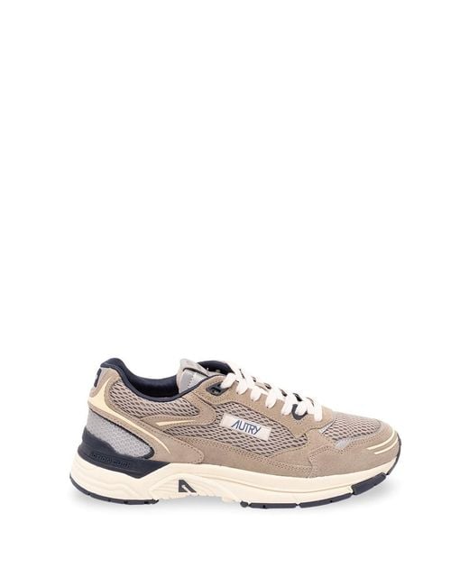 Autry White 'Hyperway' Low Sneakers for men