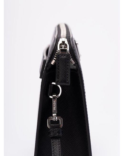 Prada Black Saffiano Leather Pouch for men