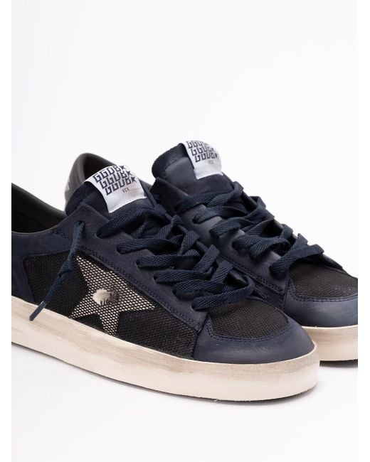 Golden Goose Deluxe Brand Blue 'Stardan' Sneakers for men