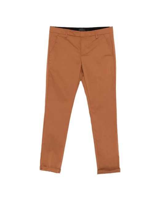 Dondup White 'Gaubert' Slim Chino Jeans for men