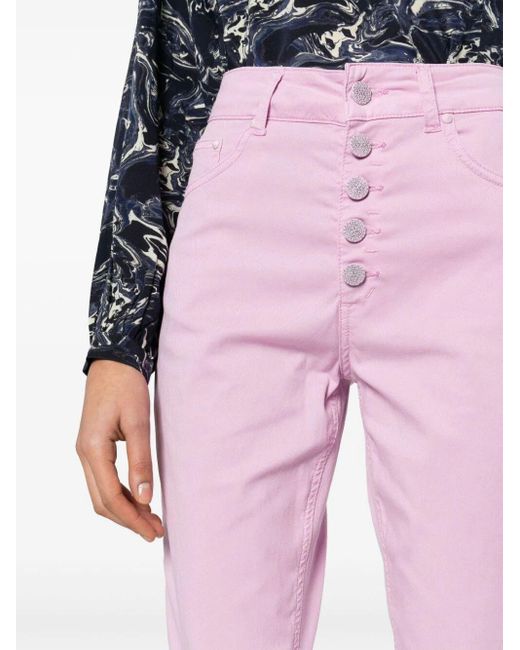 `Koons Gioiello` 5-Pocket Jeans di Dondup in Pink