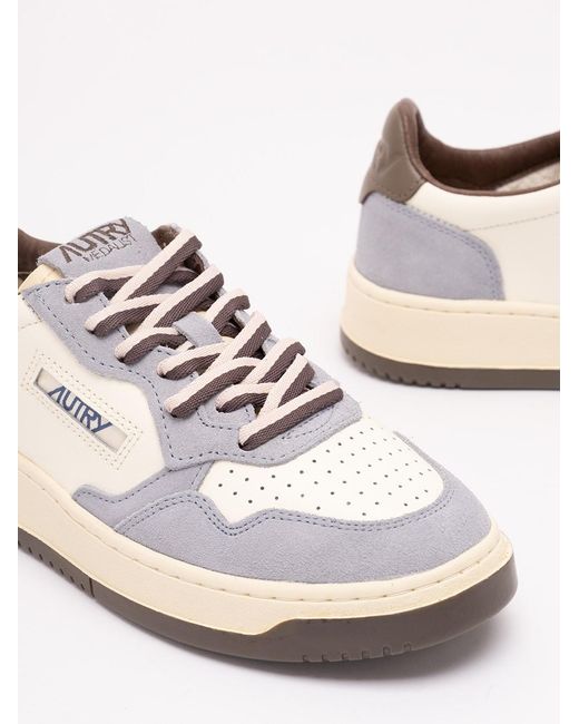 Autry White 'Medalist' Low Sneakers