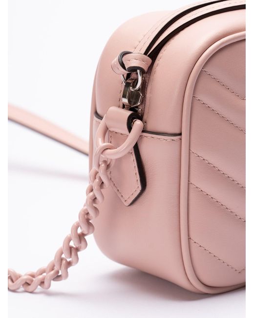Gucci Pink `Gg Marmont` Shoulder Bag