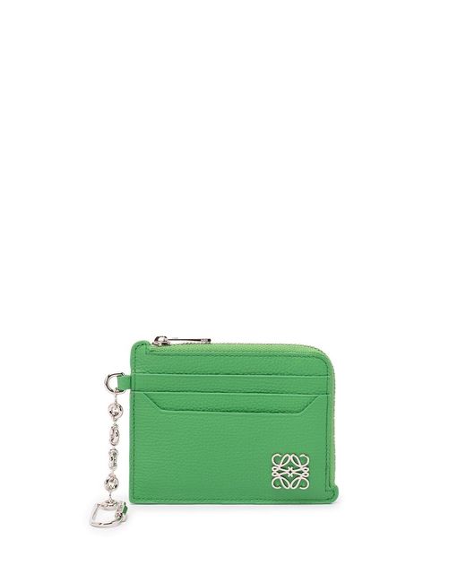 Loewe Green 'Anagram' Square Coin Cardholder