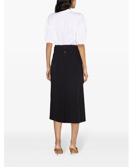 Straight Midi Skirt di Twin Set in Black