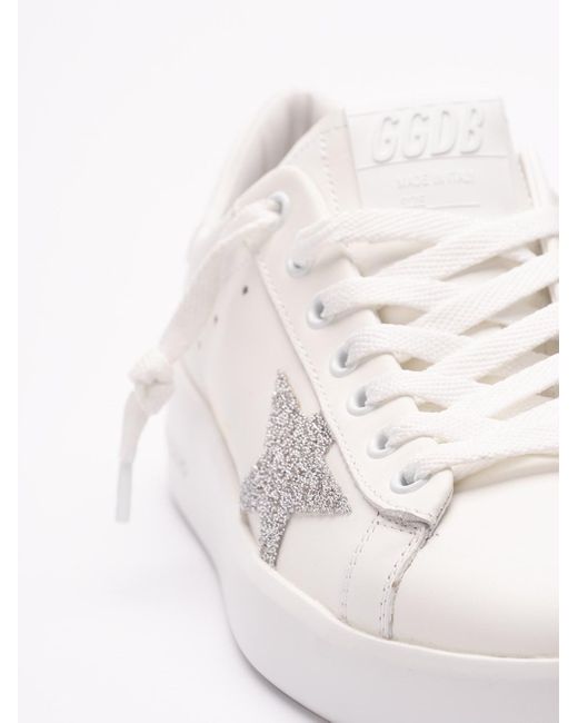 Golden Goose Deluxe Brand White 'Pure Star' Sneakers
