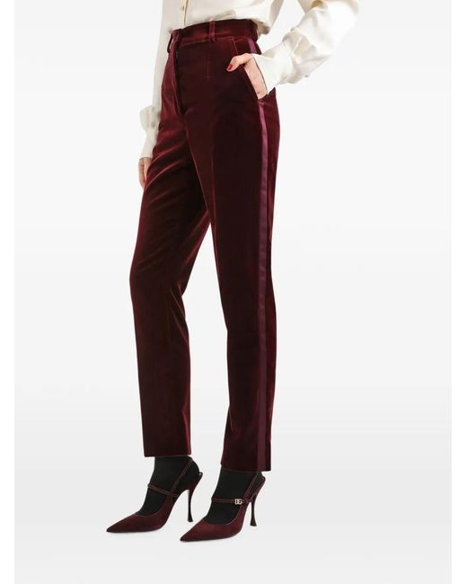 Dolce & Gabbana Purple Slim Pants