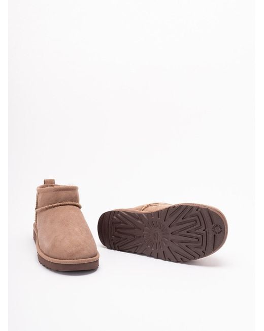 Ugg Pink 'Classic Ultra Mini' Boots