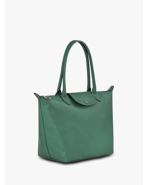 Longchamp Green `Le Pliage Xtra` Medium Tote Bag