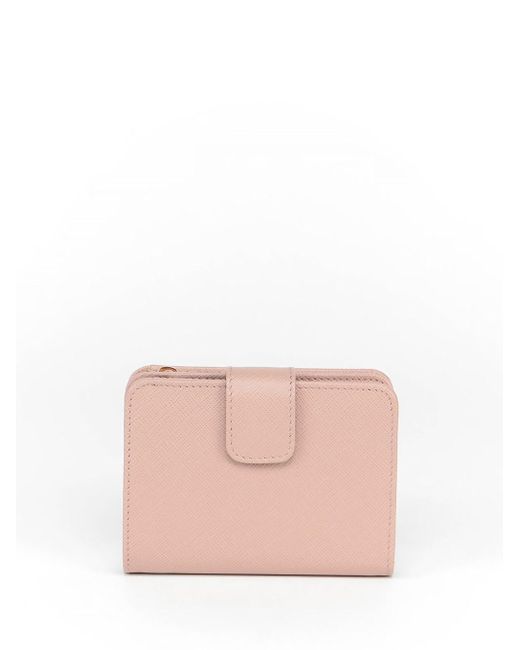 Prada Pink Small Saffiano Leather Wallet