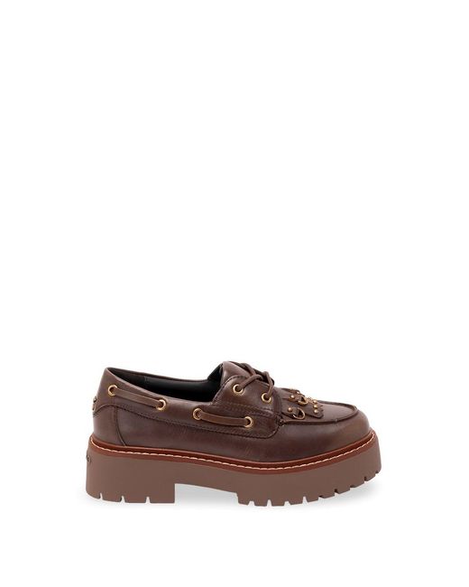 Pinko Brown 'Margaret 01' Loafers