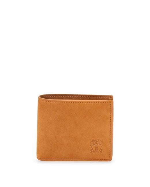 Brunello Cucinelli Orange Wallet for men